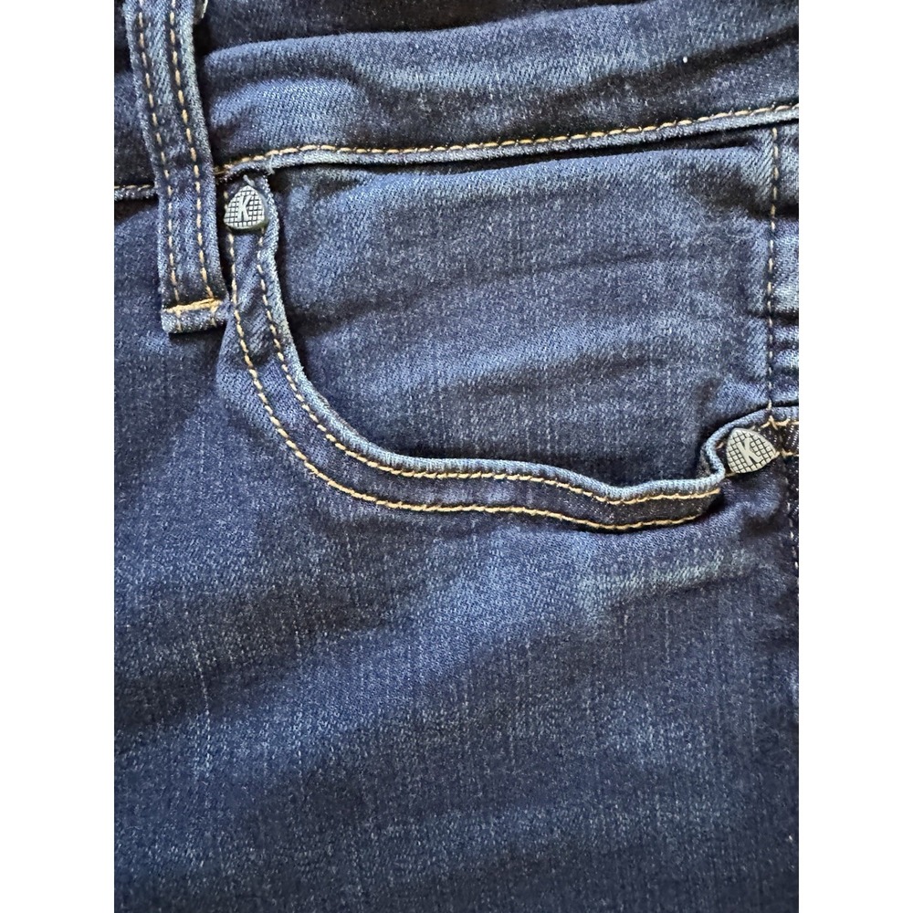 Kut From The Kloth Connie Ankle Skinny Jeans Women's Size 10 Raw Hem Dark Blue - Picture 8 of 13